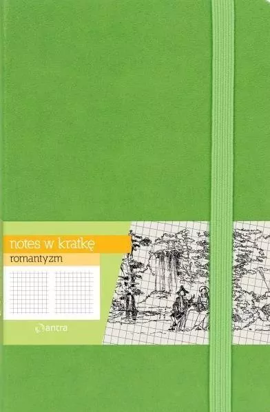 Notes A5 Kratka Romantyzm Zielony ANTRA - tantis.pl