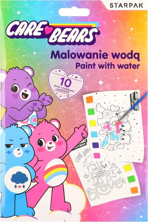 Malowanie wodą. Care Bears - tantis.pl