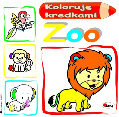 Zoo. Koloruję kredkami