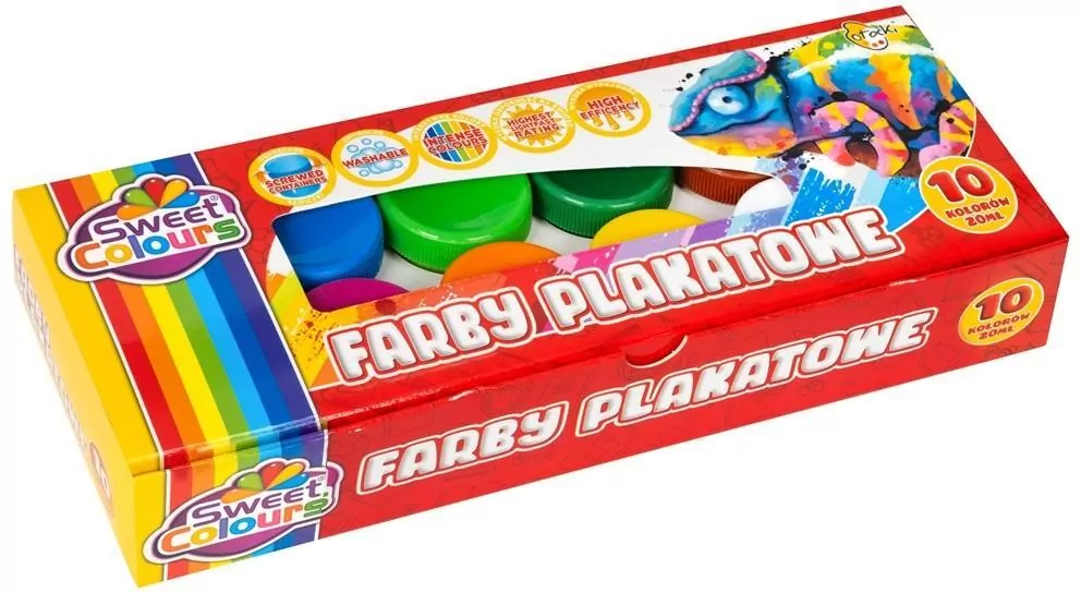 Farby plakatowe 10 kol.20ml. Otocki - tantis.pl