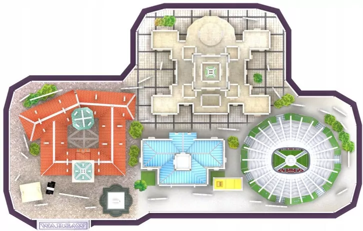 Puzzle 3D 126 elementów. Cityline. Warszawa - tantis.pl