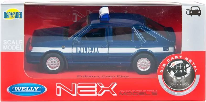AUTO POLICJA MET 15X7X7 POLONEZ CARO PLUS WB - tantis.pl