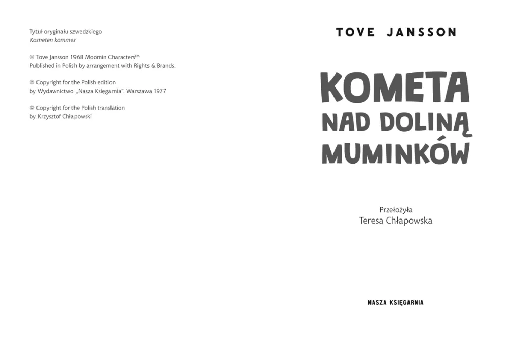 Kometa nad Doliną Muminków - tantis.pl