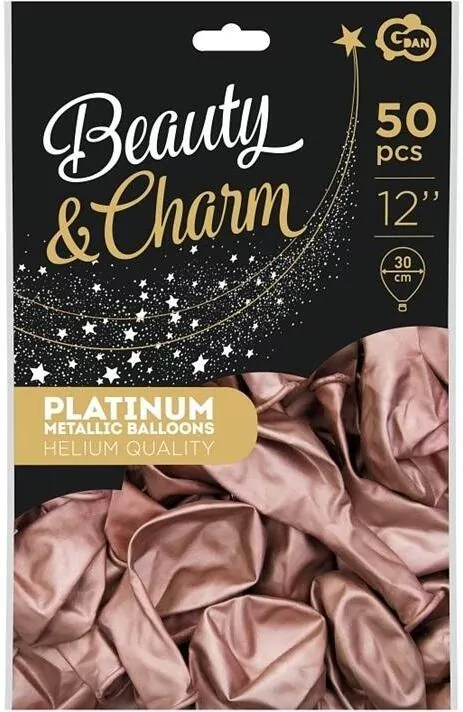 Balony Beauty&Charm platynowe 30cm 50szt - tantis.pl