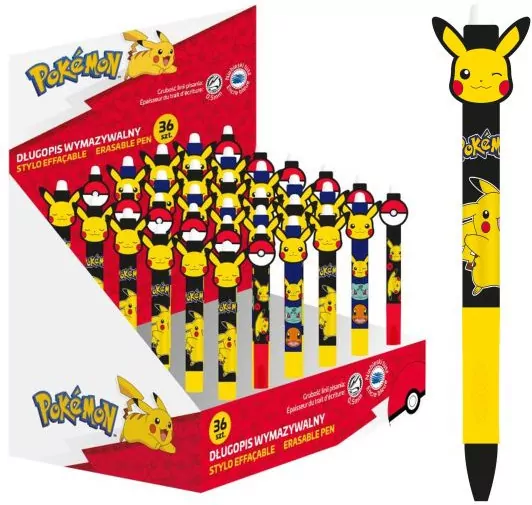 Długopis wymazywalny Pokemon (36szt) - tantis.pl