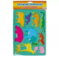 Szablon plastikowy: zwierzaki