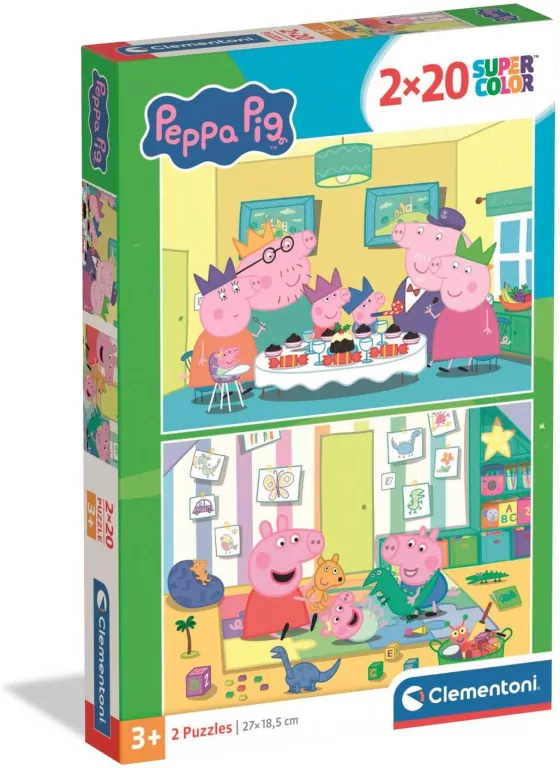 Puzzle 2x20 Peppa Pig - tantis.pl