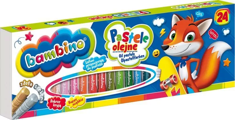 Pastele olejne Bambino. 24 kolory - tantis.pl