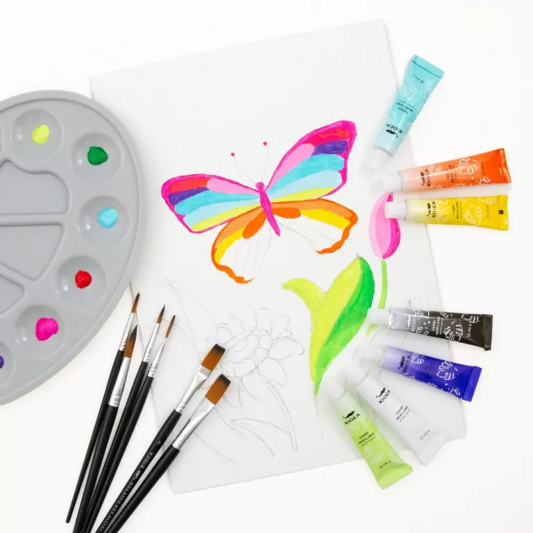 Farby akrylowe 12x12ml KIDEA - tantis.pl