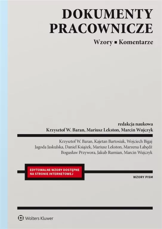 Dokumenty pracownicze. Wzory. Komentarze - tantis.pl