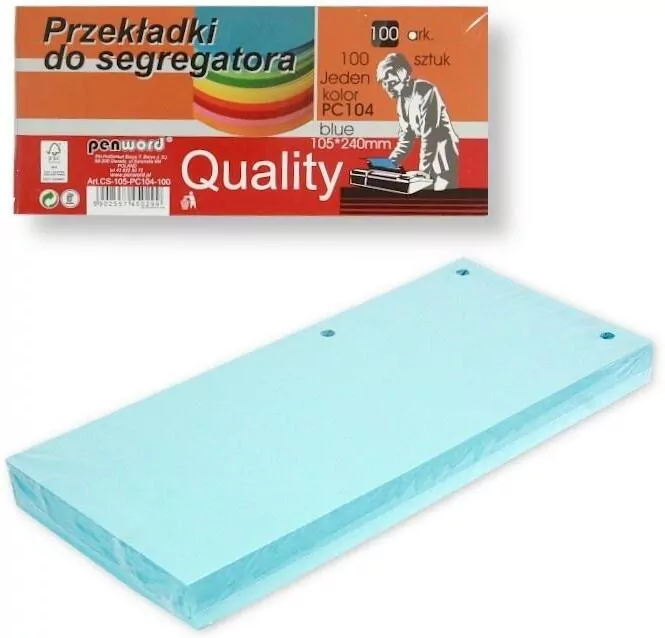Przekładki do segregatora blue - tantis.pl