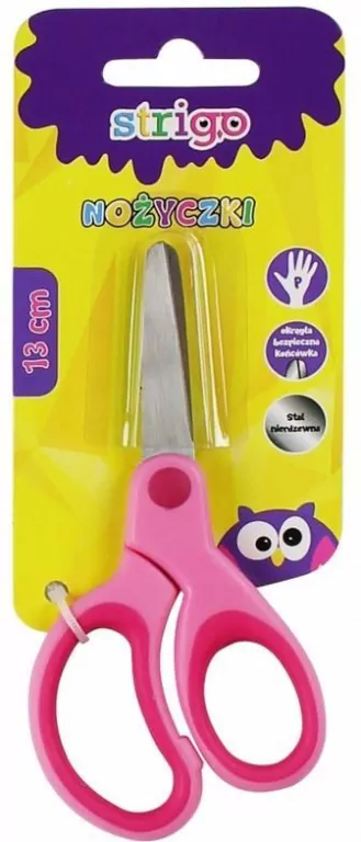 Nożyczki dla dzieci z gumowym wykończeniem - tantis.pl