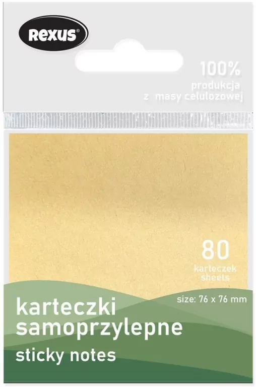 Karteczki samoprzylepne 76x76mm 80szt Eco - tantis.pl