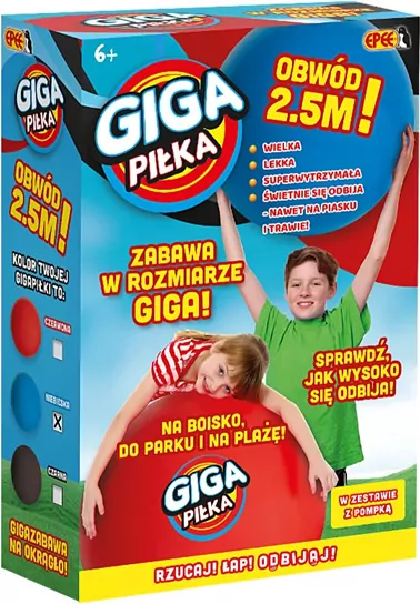 Giga piłka czerwona - tantis.pl