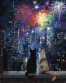 Malowanie po numerach - Nocna randka 40x50cm - tantis.pl