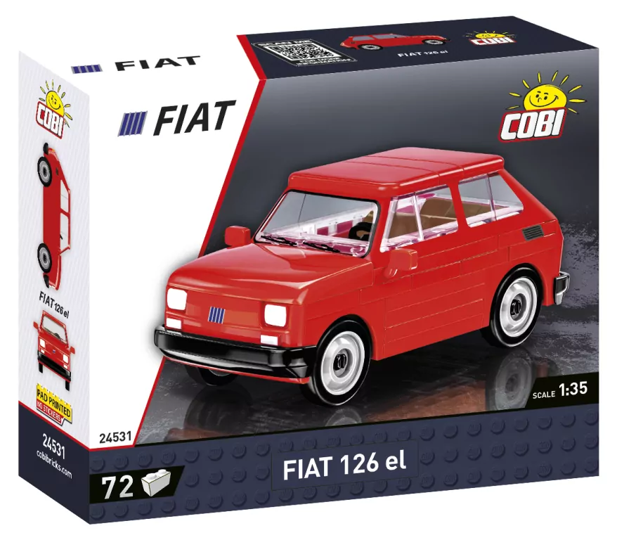 Klocki Cobi. Mały Fiat 126P. 1994 - 1999 - tantis.pl
