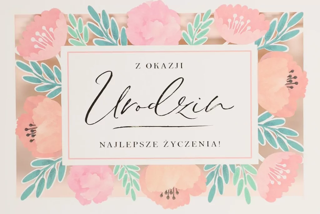Karnet B6 Urodziny - tantis.pl
