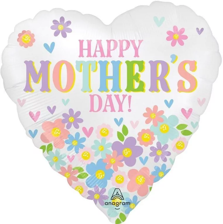 Balon foliowy Happy Mother's Day 46cm - tantis.pl