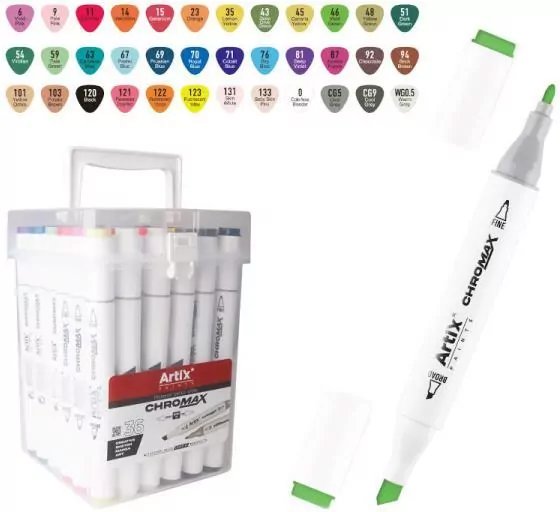 Markery dwustronne Chromax 36 kolorów - tantis.pl