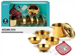 Zestaw metalowych garnków 36,5x11x23,5cm