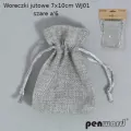 Woreczki jutowe 7x10cm. Szare - tantis.pl
