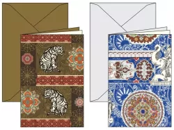 Karnet z kopertą 11,5x17cm Indian