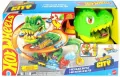 Hot Wheels City Zakręcony tor Remiza T-Rexa - tantis.pl