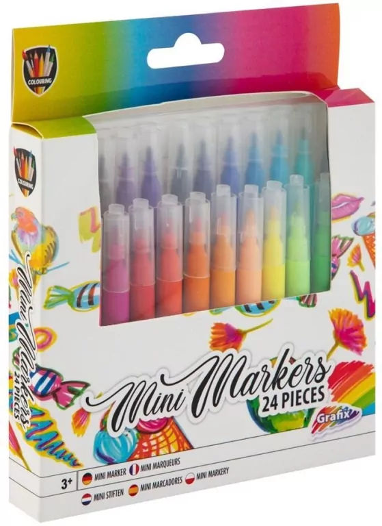 Mini markery 24 kolory - tantis.pl