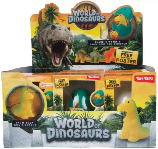DINOZAUR ROSNACY W JAJKU 8X10X5 MIX6 DISPL12 - tantis.pl