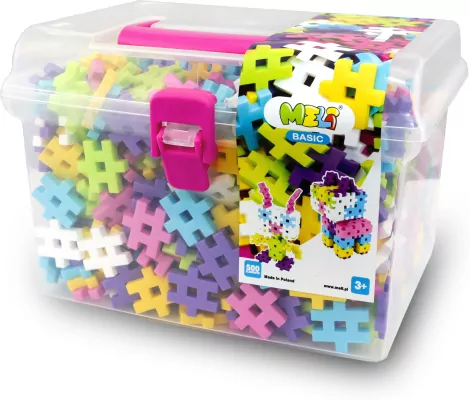 Klocki Meli Basic Pink Travel Box 500 elementów