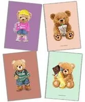 Zeszyt Teddies. A4/60K kratka. 4 sztuki - tantis.pl