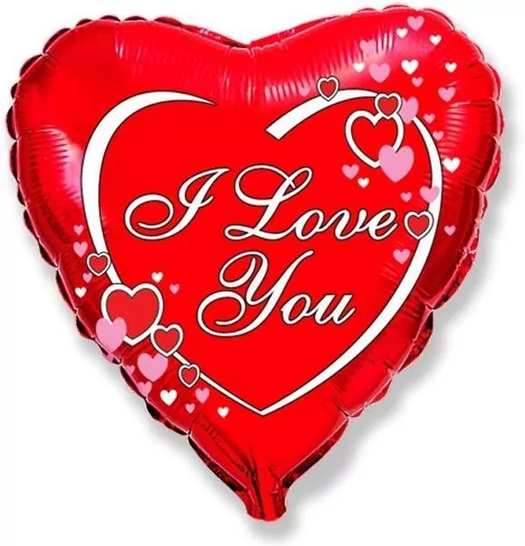 Balon Flexmetal foliowy I love you - red 46cm - tantis.pl