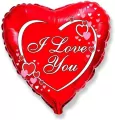 Balon Flexmetal foliowy I love you - red 46cm - tantis.pl