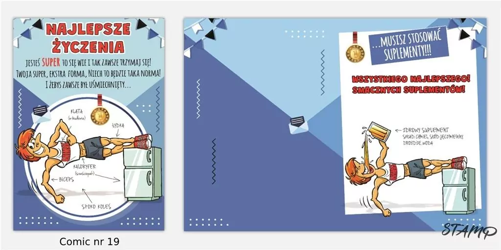 Karnet Comic B6 + koperta wzór nr 19 Urodziny - tantis.pl