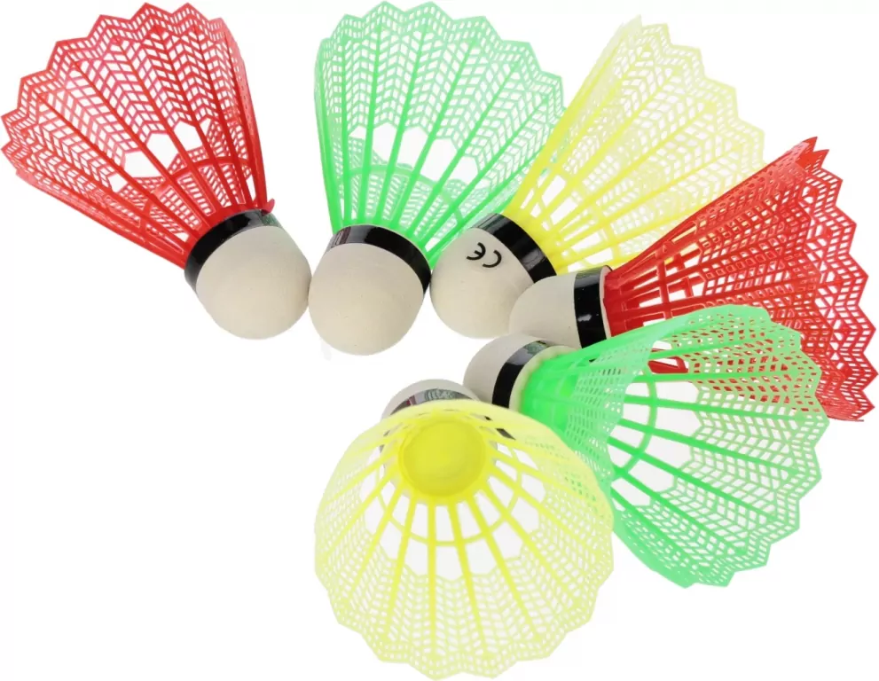 Lotki do badmintona plastikowe kolorowe 6szt Mega Creative 532469 - tantis.pl