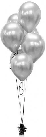 Balony Beauty&Charm platynowe/srebrne 12"/ - tantis.pl