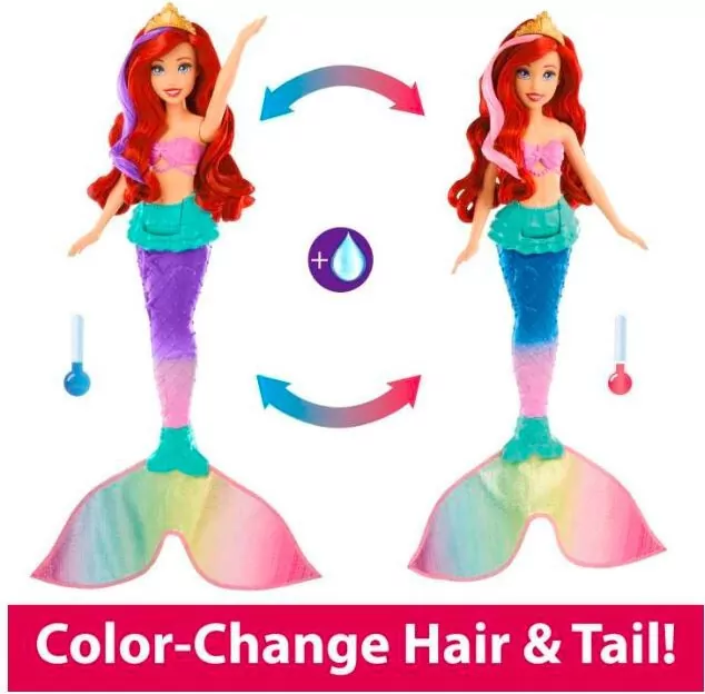 Disney Princess Lalka Arielka syrenka HPD43 - tantis.pl