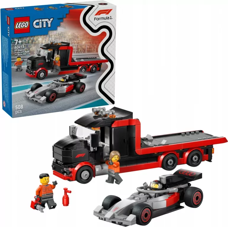 LEGO® Ciężarówka F1® z bolidem Audi F1® 60493 - tantis.pl