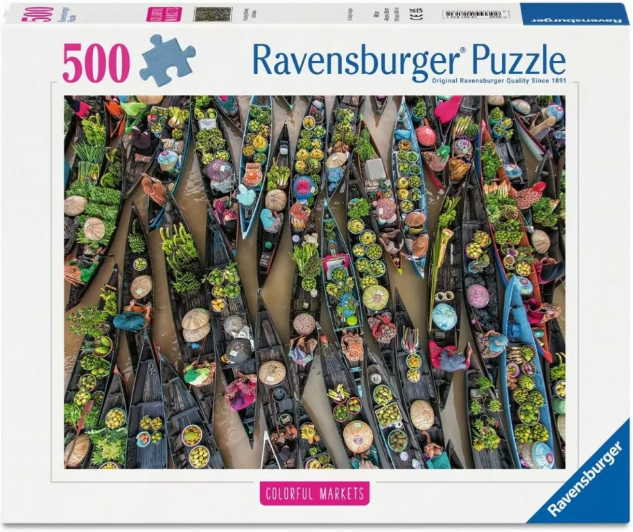 Puzzle 500 Floating Market, Indonesia - tantis.pl