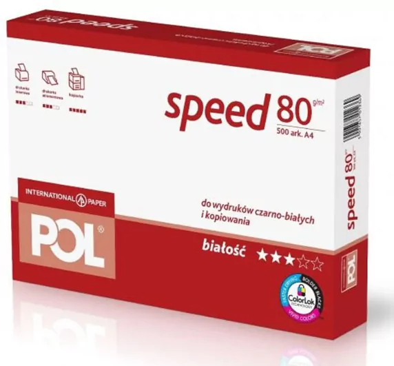 Papier ksero POLspeed. 80g 500 arkuszy A4 - tantis.pl