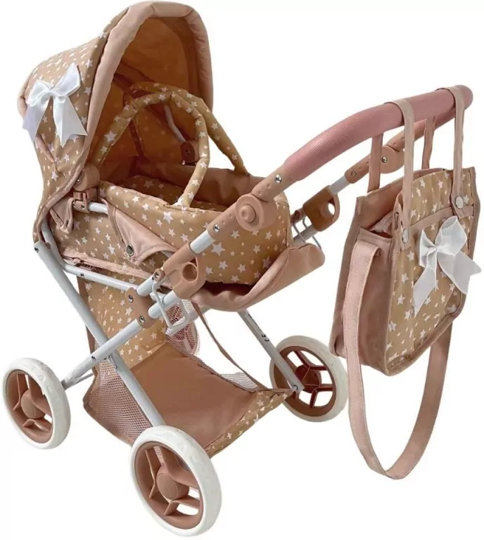 Wózek dla lalek głęboki z torbą - tantis.pl