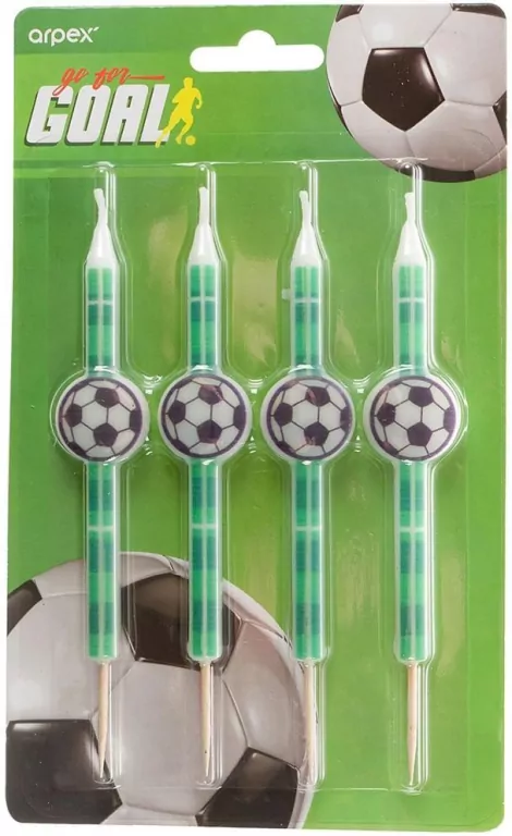 Świeczki Gol! 10,5cm, 4 sztuki - tantis.pl