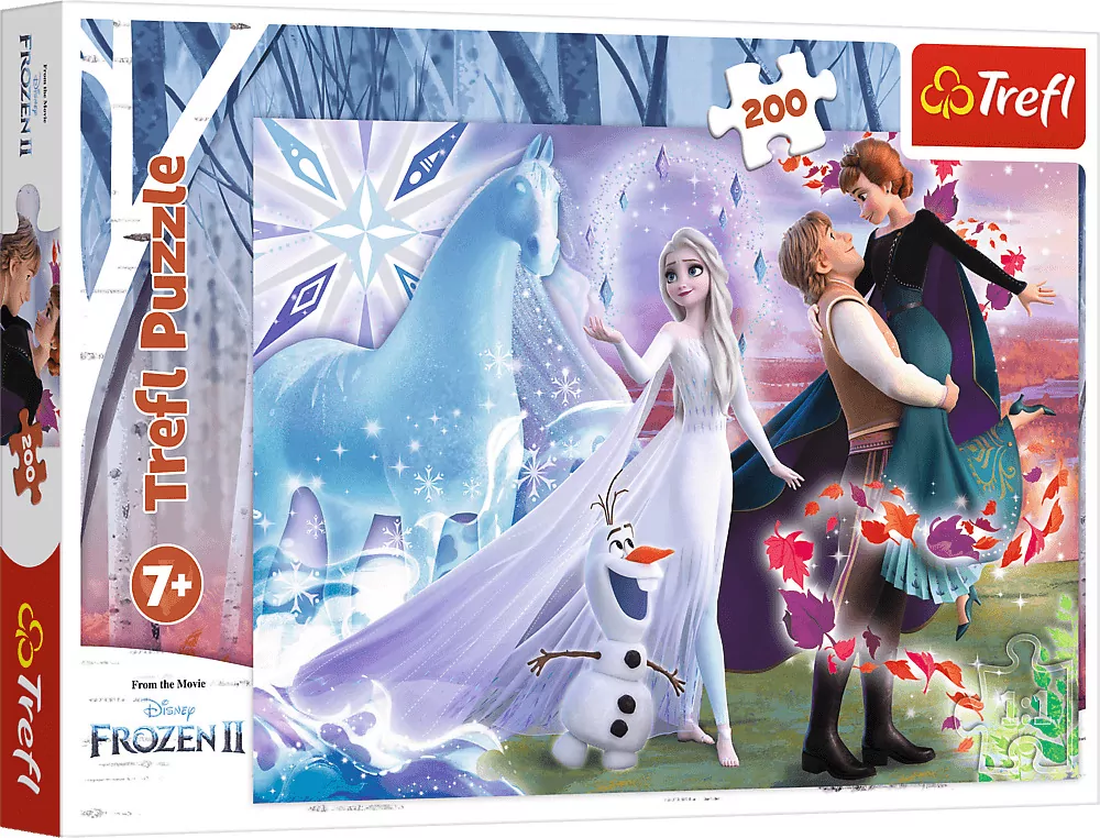 Trefl. Puzzle 200. Magiczny świat sióstr. Frozen 2 - tantis.pl