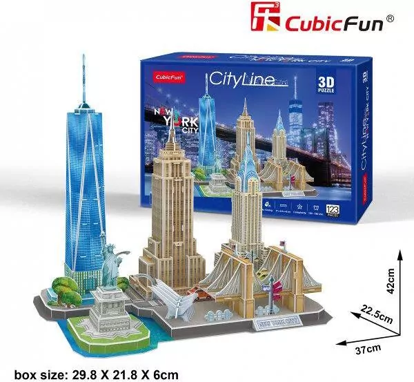 Puzzle 3D 123. City Line New York City - tantis.pl