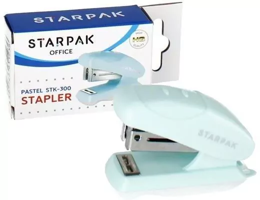 Zszywacz mini STK-300 pastel niebieski - tantis.pl