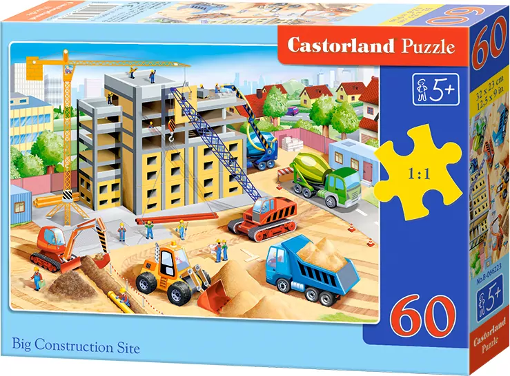 Puzzle 60 Big Construction Site - tantis.pl