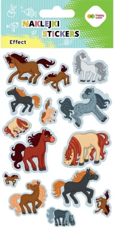Naklejki Horses 10x20cm HAPPY COLOR - tantis.pl