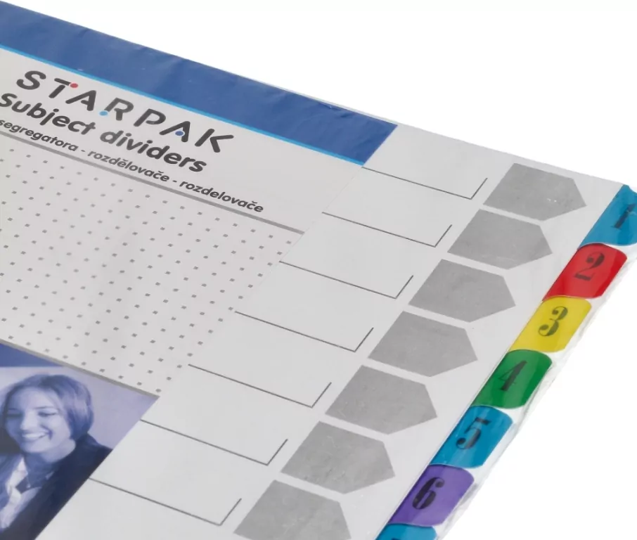 Przekładka A4 kartonowa 1-12 STARPAK - tantis.pl