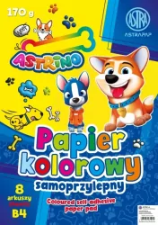 Zeszyt papierów kolorowych samoprzylepnych B4/8k
