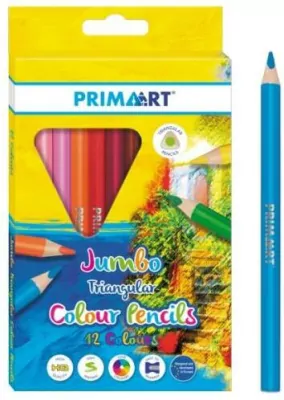 Starpak. Kredki ołówkowe. Jumbo trójkątne, 12 kolorów